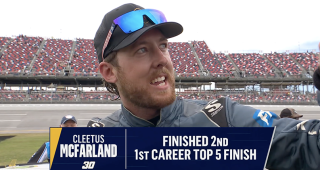 Cleetus McFarland talks second-place run at Talladega: ‘What an insane day of racing’